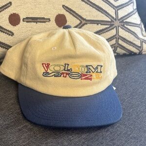 Volcom Beige and Navy Cap